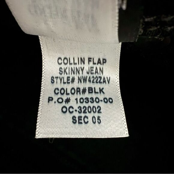 Hudson Collin Flap Jeans Black Skinny Jeans Sleek Design - Picture 9 of 9